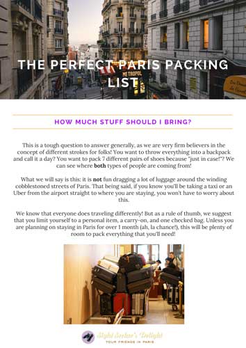 packing for paris