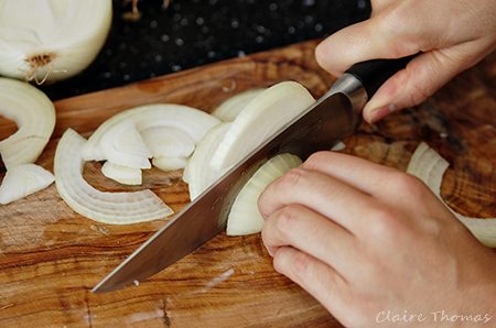cutting onions