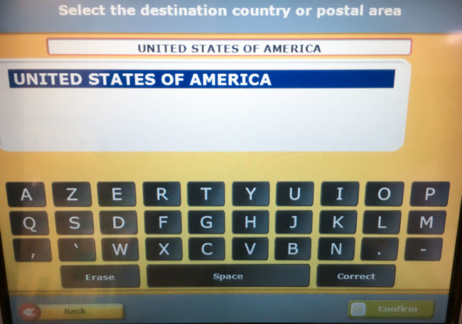 Mail destination selection