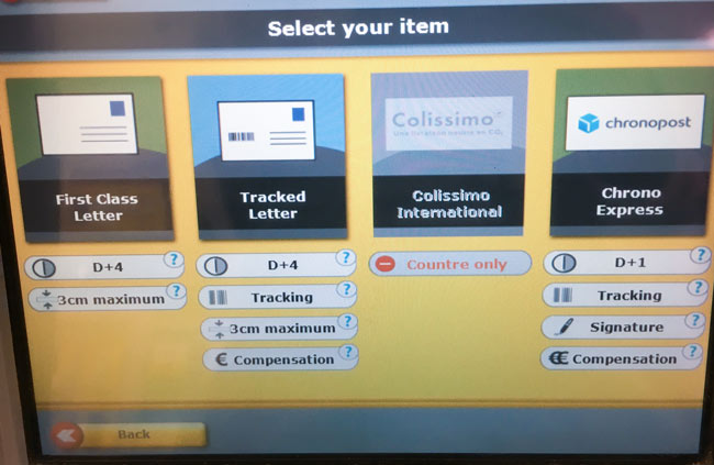 Shipment method selection